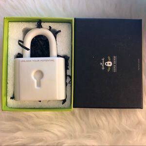 LAST CHANCE UNLOCK YOUR POTENTIAL sculpted porcelain lock